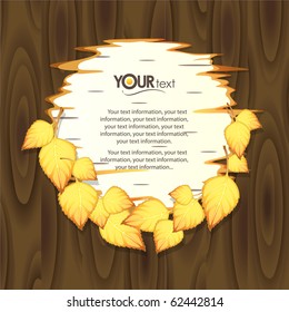 Vector background for design on a theme of autumn