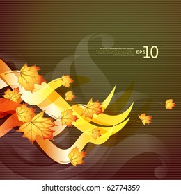 Vector background for design on a theme of autumn