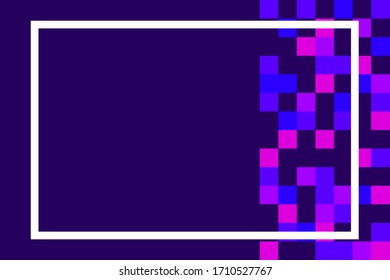 vector background design with purple squares
