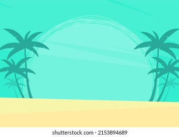 vector background design with summer and beach theme