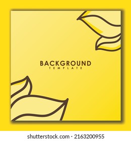 plantilla de diseño de fondo vectorial, con estilo orgánico y hojas