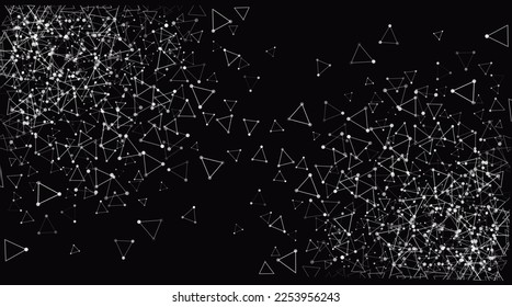 vector background design in triangles in black and in white color 