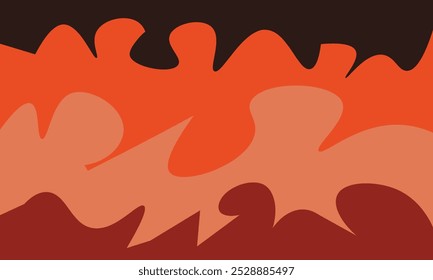 Vector background design with wave shapes and a blend of four-color gradients, ideal for creative visual presentations, home wall decor, and promotional business brochures or posters