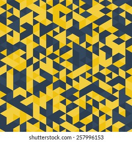 Vector background of different color chaotic triangles