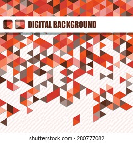 Vector background of different color chaotic hexagons