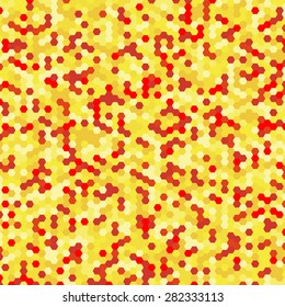 Vector background of different color chaotic hexagons