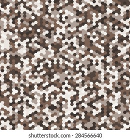 Vector background of different color chaotic hexagons