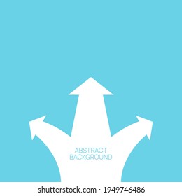 Vector background with direction arrows. The concept of choosing decision to the problem.
