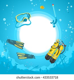 Vector Background Diving
