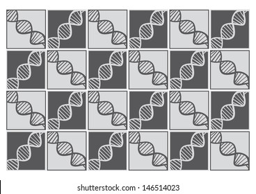 Vector Background dna for medical resources