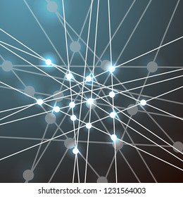 Vector Background - DNA Strands coming out of a Test Tube. Creative Concept for showing Biotechnology,Innovation, Invention, Bio-Science, Clone and many other ideas.
