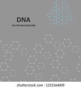 Vector Background - DNA Strands coming out of a Test Tube. Creative Concept for showing Biotechnology,Innovation, Invention, Bio-Science, Clone and many other ideas.
