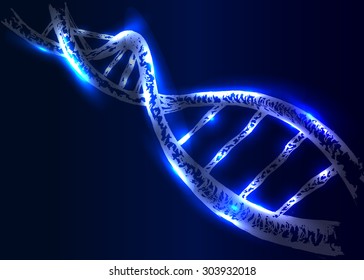 vector background DNA structure