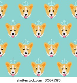 Vector background with dogs