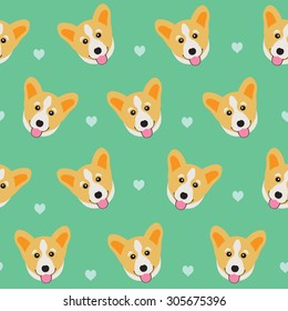 Vector background with dogs