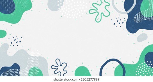 Vector background. Doodle background pattern, abstract colored shapes. Modern minimalism trendy pattern background.