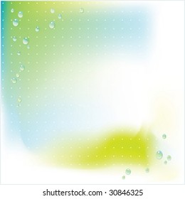 Vector background with drop