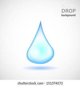 vector background of drop of water