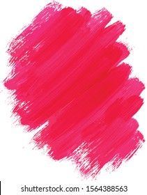 Vector background with dry brush stroke effect. Magenta color.