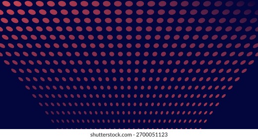 Dynamische Linie mit Vektorhintergrund mit abstrakten Wellenpunkten. einfache kunst gut schön argen kurve