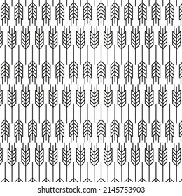 Vector background ear. Ear contour color black flat style