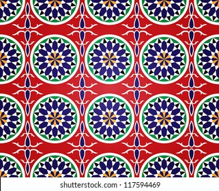 Vector Background of Egyptian Ramadan Seamless Pattern