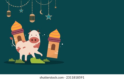 vector background for eid al-adha celebration