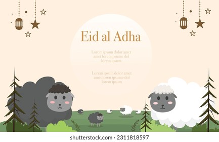 vector background for eid al-adha celebration