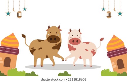 vector background for eid al-adha celebration