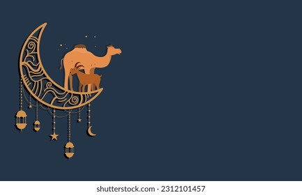 vector background for eid al-adha celebration