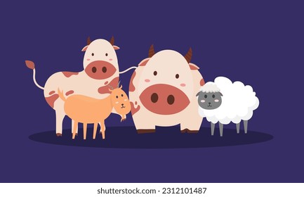vector background for eid al-adha celebration