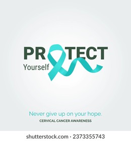 Vector Background Elegance Cervical Cancer Awareness Posters