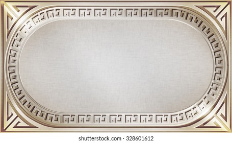 Vector Background with elements Greek ethnic patterns