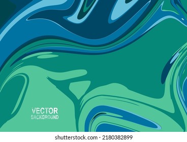 Vector background, emerald, green, blue. Vector illustration of abstract waves. Background design for poster, flyer, cover, brochure.