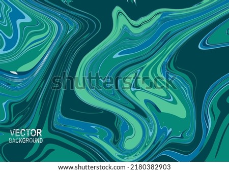 Vector background, emerald, green, blue. Vector illustration of abstract waves. Background design for poster, flyer, cover, brochure.