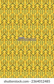 Fondo vectorial Étnico Amarillo para patrón de sublimación de Jersey deportivo Textura