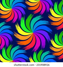 Vector background. Exotic colorful flowers