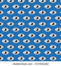 Vector background eye, color gray and blue 