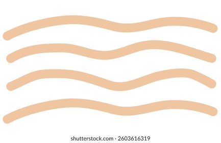 The vector background features flowing brown waves, creating a warm, elegant, and dynamic design suitable for modern digital artwork and creative graphic projects.

