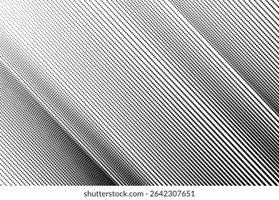 Vector background featuring a dynamic halftone dot pattern that gradually shifts in density, creating a smooth gradient effect.