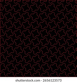 Vector background a figure of circles and rounded lines, dotted line color red