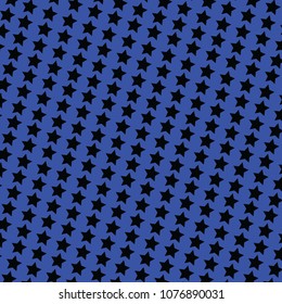 Vector Background Fill Star in Blue and Black
