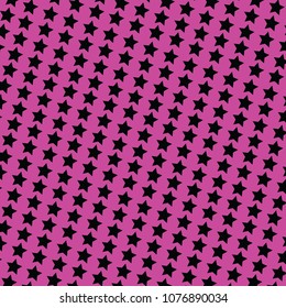 Vector Background Fill Star in Pink and Black