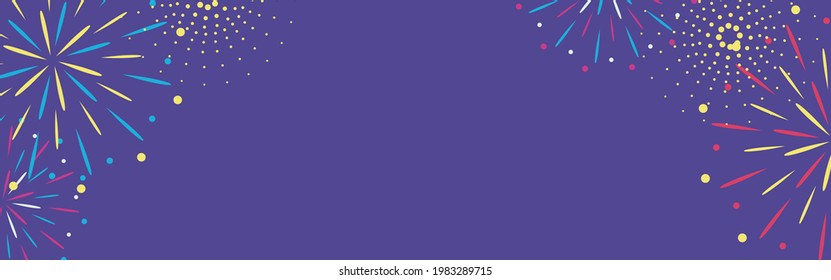 vector background with fireworks for banners, cards, flyers, social media wallpapers, etc.
