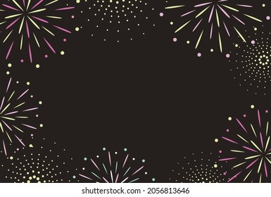 vector background with fireworks for banners, cards, flyers, social media wallpapers, etc.