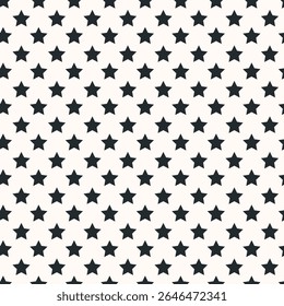 Vector background with five angled stars. Polka dot wallpaper. Fashion childish seamless pattern. Cute joyful allover print for fabric, paper, textile, kids clothes and accessories.