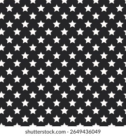 Vector background with five angled stars. Polka dot wallpaper. Fashion childish seamless pattern. Cute joyful allover print for fabric, paper, textile, kids clothes and accessories.