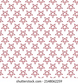 Vector background five-pointed star, pentagram color red