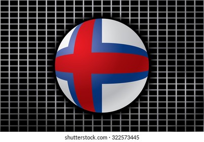 Vector background with flag of Faroe Islands.
