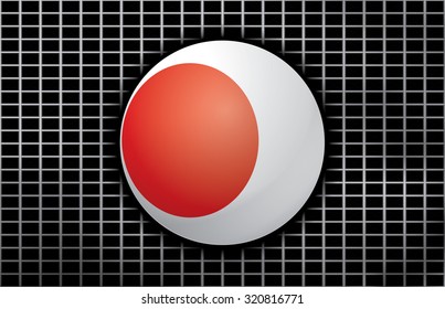 Vector background with flag of Japan.